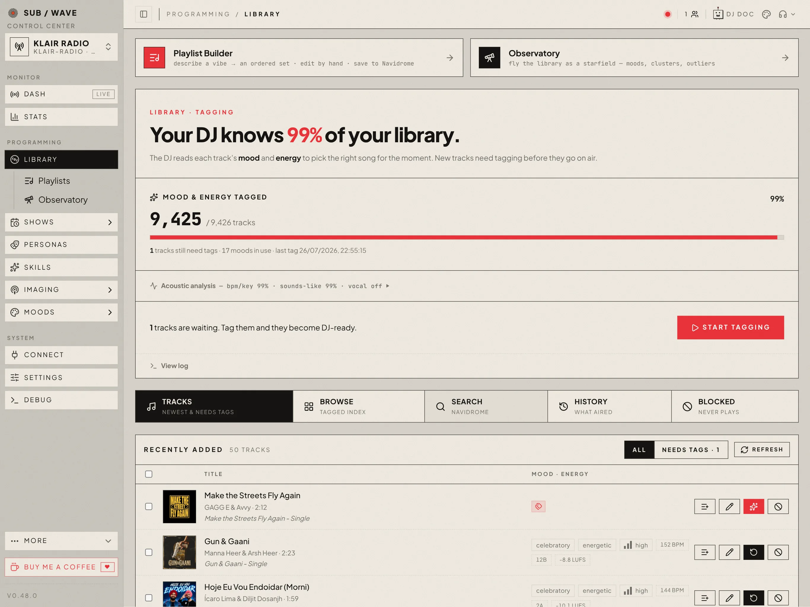 Admin — Library